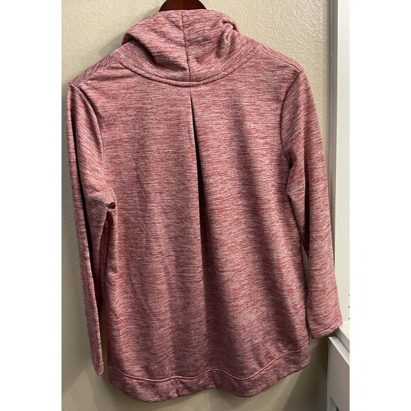 Eddie Bauer Womens L Red Long Sleeve Sweatshirt Cowl Neck Outdoors E - Picture 6 of 6